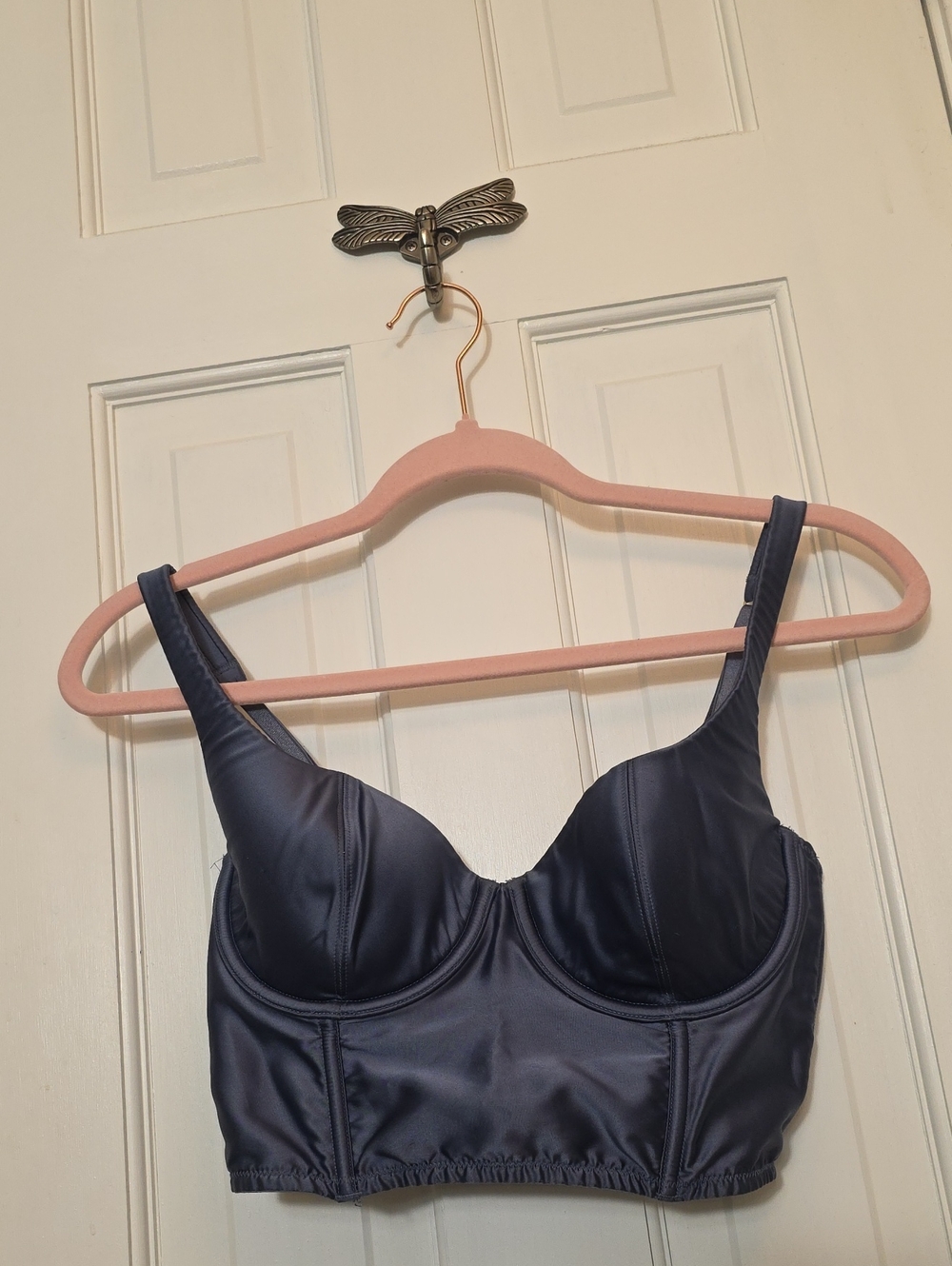 VS Satin Longline Bustier Bra